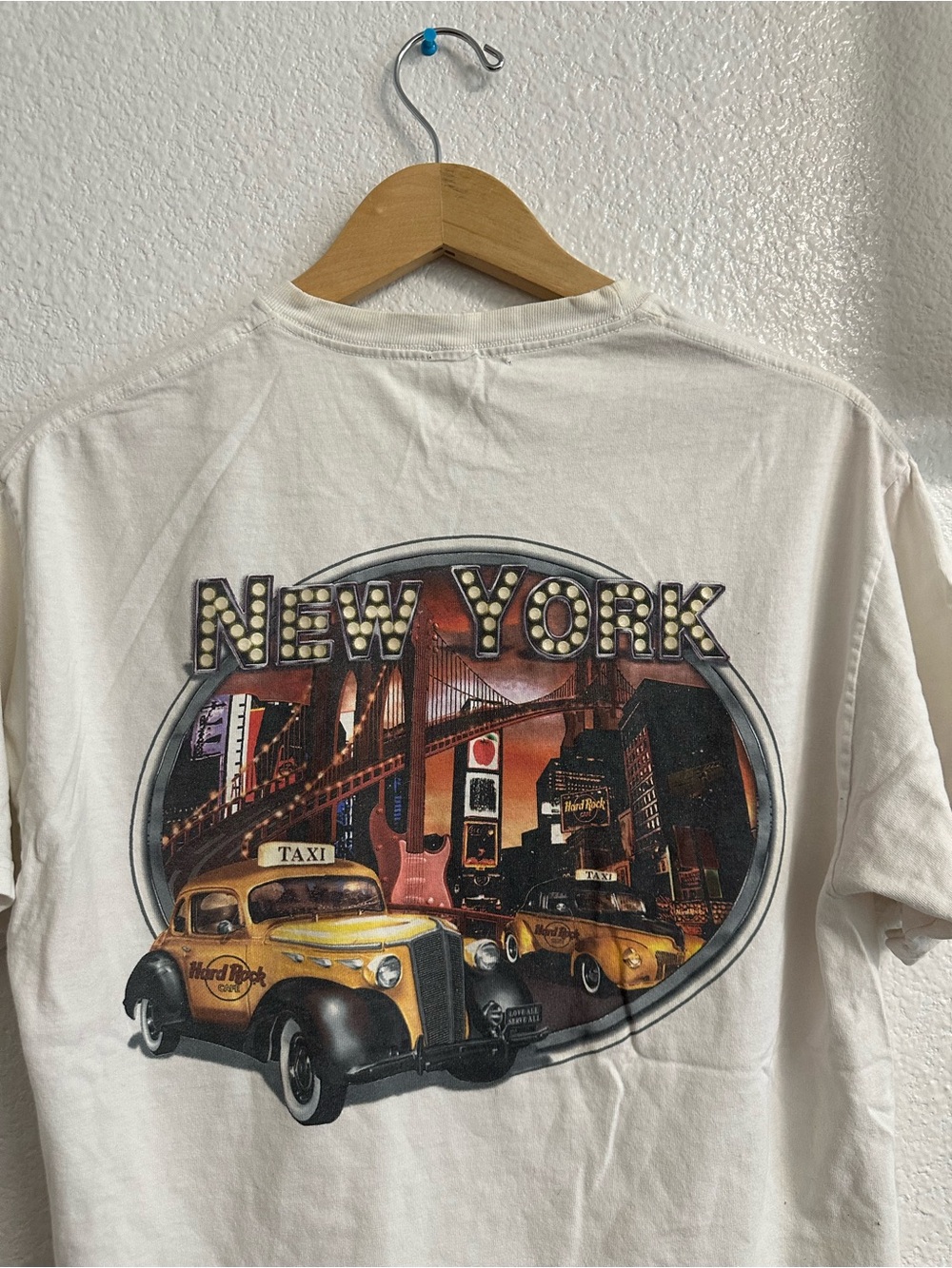Vintage Hard Rock Cafe New York Taxi Graphic T Shirt